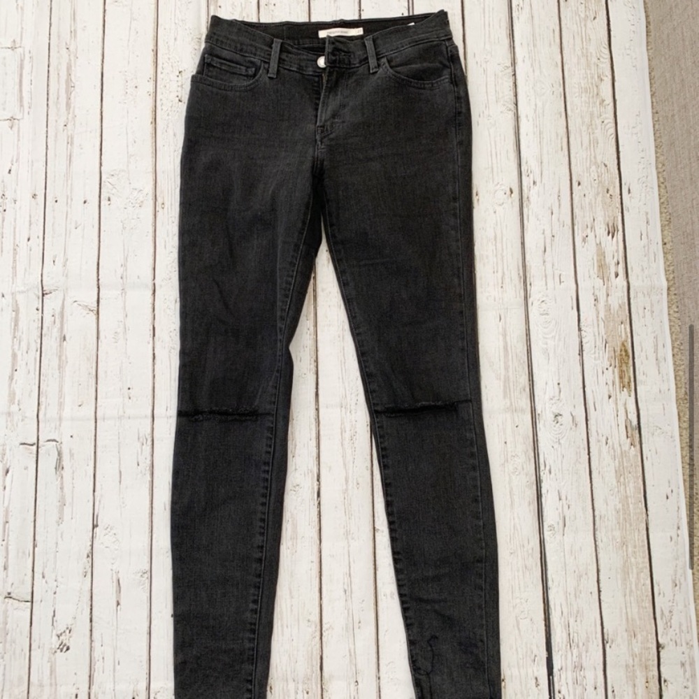 Levi’s 710 Super Skinny Black Jeans